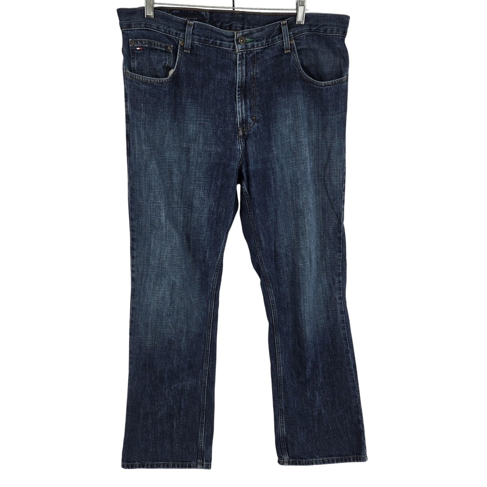 Tommy Hilfiger Freedom‎ Jeans Mens 36x30 Blue Straight Leg Denim Medium Wash